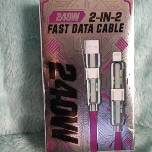 2 In 2 Fast Data Charging Cable